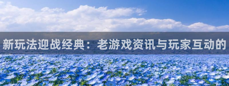 赢咖娱乐主管：新玩法迎战经典：老游戏资讯与玩家互动的